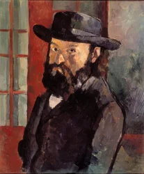 Porträt von Cézanne mit Filzhut